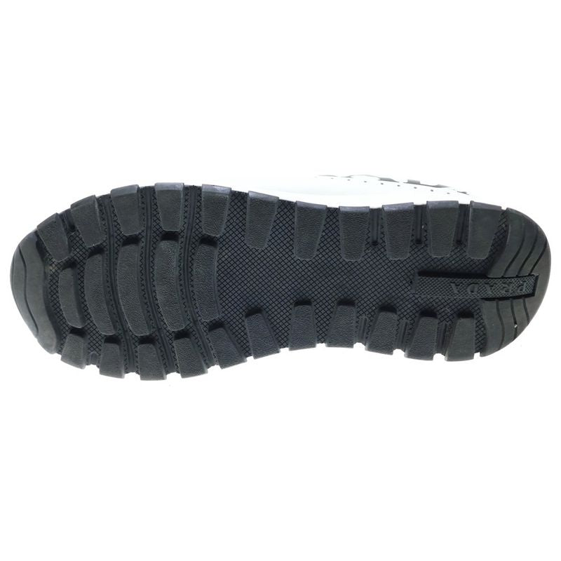 Prada Side Logo Leather Low Cut Sneakers White 1e597m