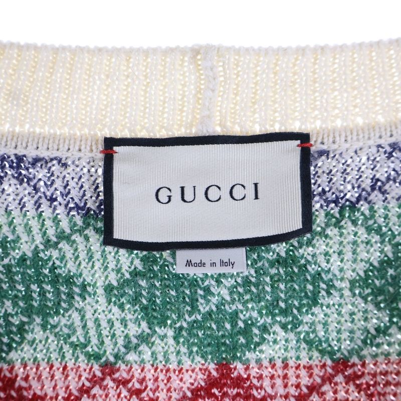 Gucci Argylle Check Cardigan Argyle Check Knit Cardigan Multi 595464 Xkaxt