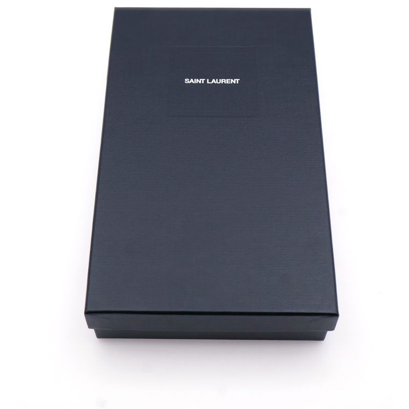 Saint Laurent Paris Cassandra V-stitch Quilted Leather Long Wallet Long Wallet