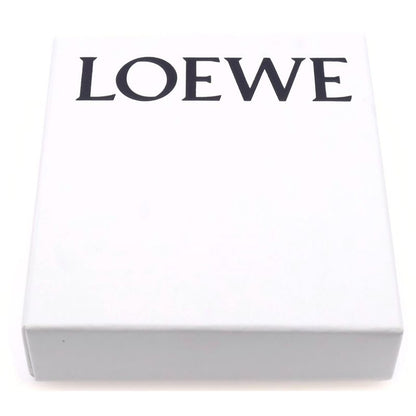Loewe Anagram Trifold Wallet Compact Wallet Trifold Wallet Beige Leather Silver