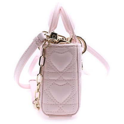 Christian Dior Lady D-joy Micro Bag 2WAY Bag Shoulder Bag Mini Handbag Light