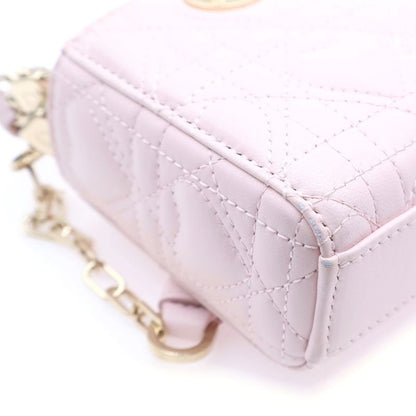 Christian Dior Lady D-joy Micro Bag 2WAY Bag Shoulder Bag Mini Handbag Light