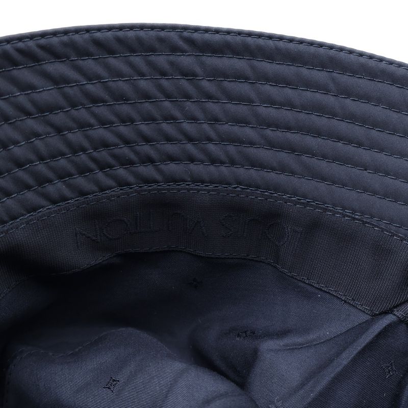 Louis Vuitton LV Smash Rain S00 Embroidered Bucket Hat Black M7725m