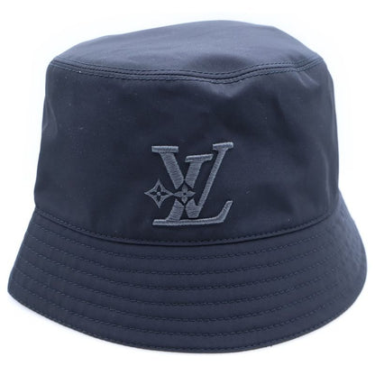 Louis Vuitton LV Smash Rain S00 Embroidered Bucket Hat Black M7725m