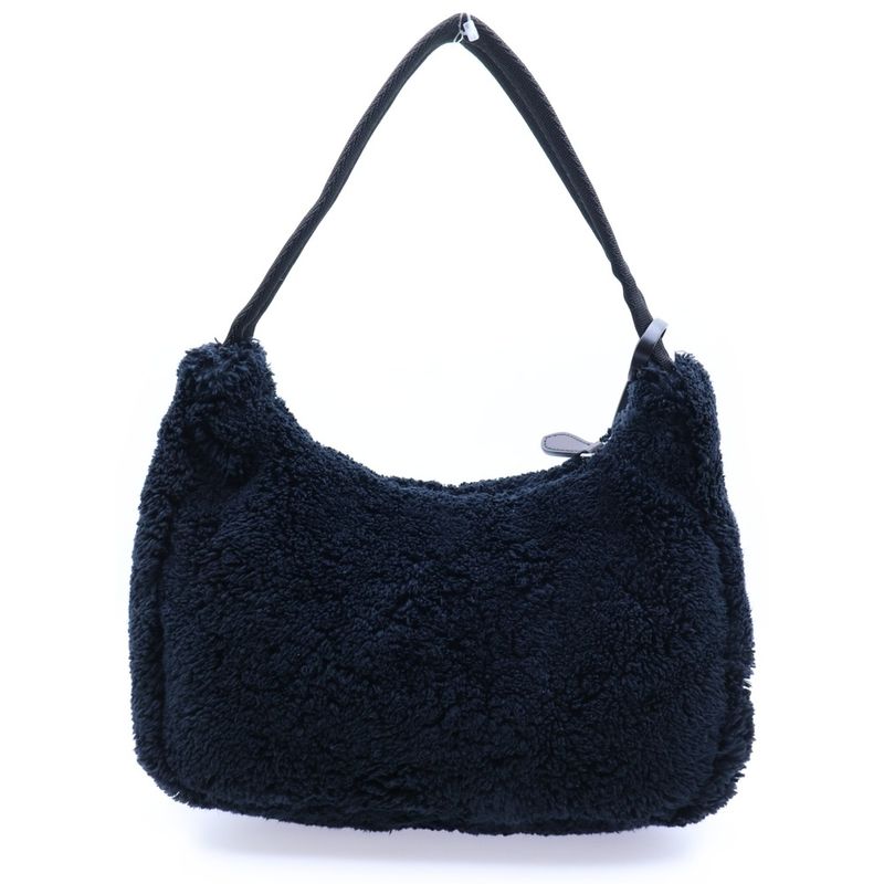 Prada One Shoulder Bag Handbag Terry Nero X Bianco Black X White Spagna 1ne515