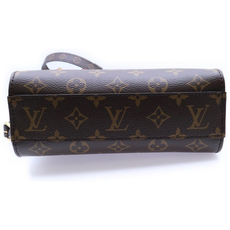 Louis Vuitton Sac Pla BB Monogram PVC Leather 2WAY Hand Shoulder Bag Gold