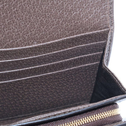 Gucci Ophidia GG Supreme Logo Plate Web Sherry Line Leather Canvas Compact