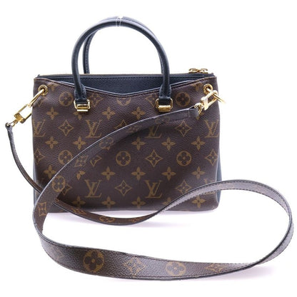 Louis Vuitton Pallas BB Monogram PVC Leather 2WAY Hand Shoulder Bag Gold