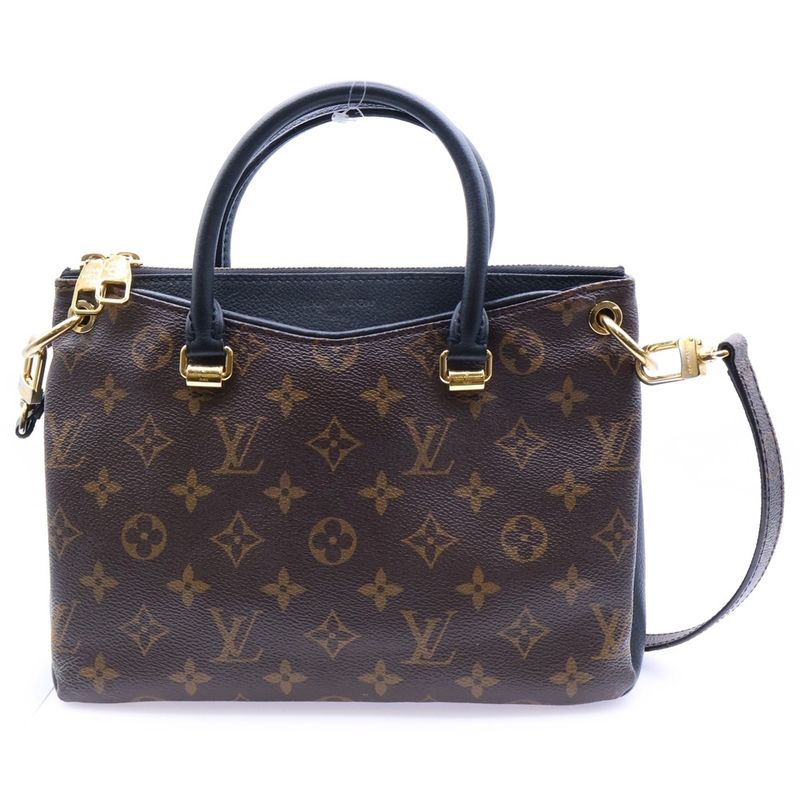 Louis Vuitton Pallas BB Monogram PVC Leather 2WAY Hand Shoulder Bag Gold