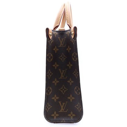 Louis Vuitton Sac Pla BB Monogram PVC Leather 2WAY Hand Shoulder Bag Gold
