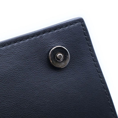 Christian Dior Vertical Long Wallet Long Wallet Card Case Black Leather