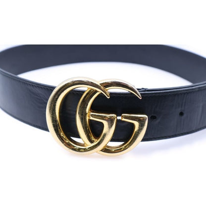 Gucci GG Marmont Leather Belt Black 406831