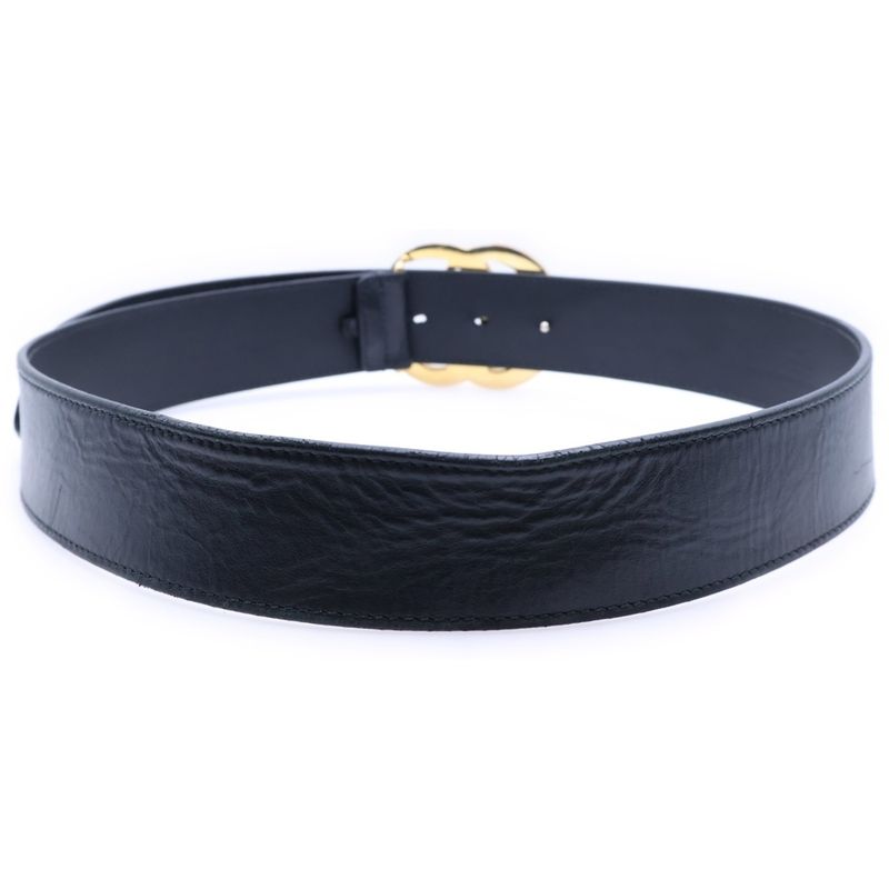 Gucci GG Marmont Leather Belt Black 406831