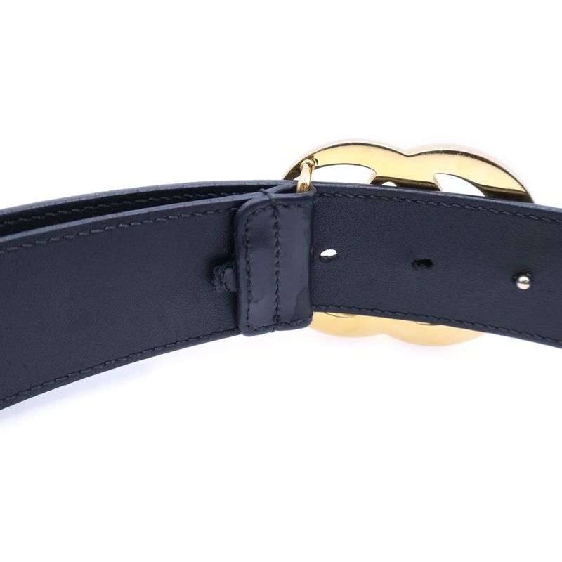 Gucci GG Marmont Leather Belt Black 406831