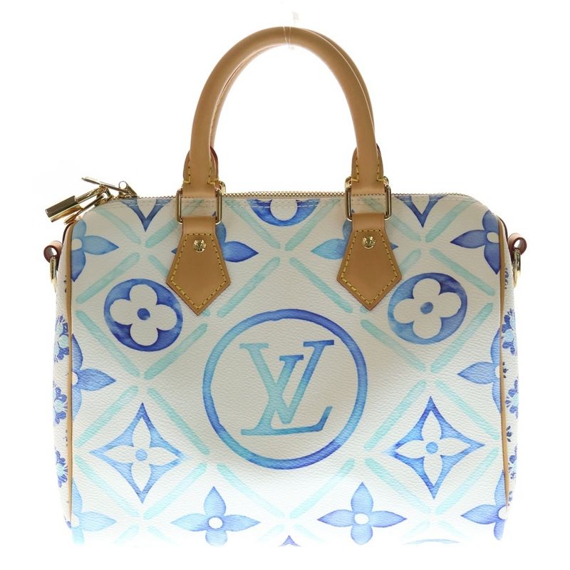 Louis Vuitton Speedy Bandoliere 25 Monogram Tile PVC Leather 2WAY Hand Shoulder