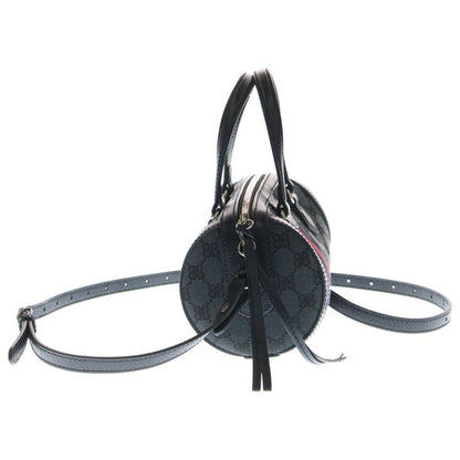 Balenciaga X Gucci The Hacker Project BB Logo Plate Canvas Sherry Line Leather