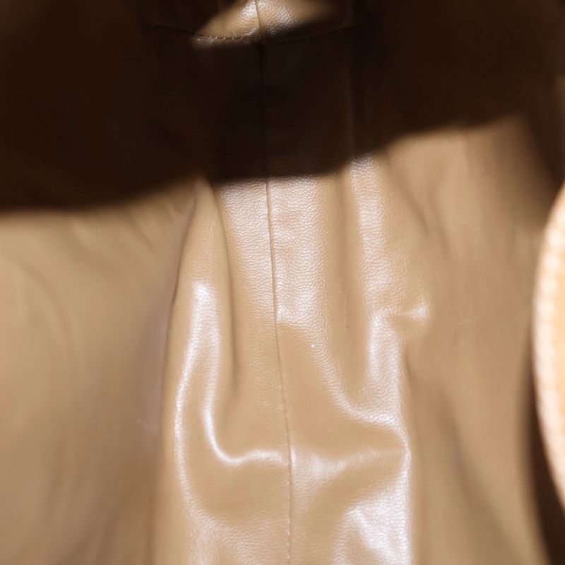 Celine Macadam Pattern Canvas Leather Turnlock One Shoulder Bag Gold Hardware