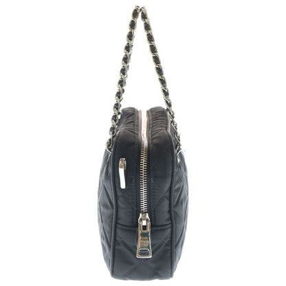 Prada Tessuto Nylon Triangle Logo Plate Saffianoleather Quilted 2WAY Chain Hand