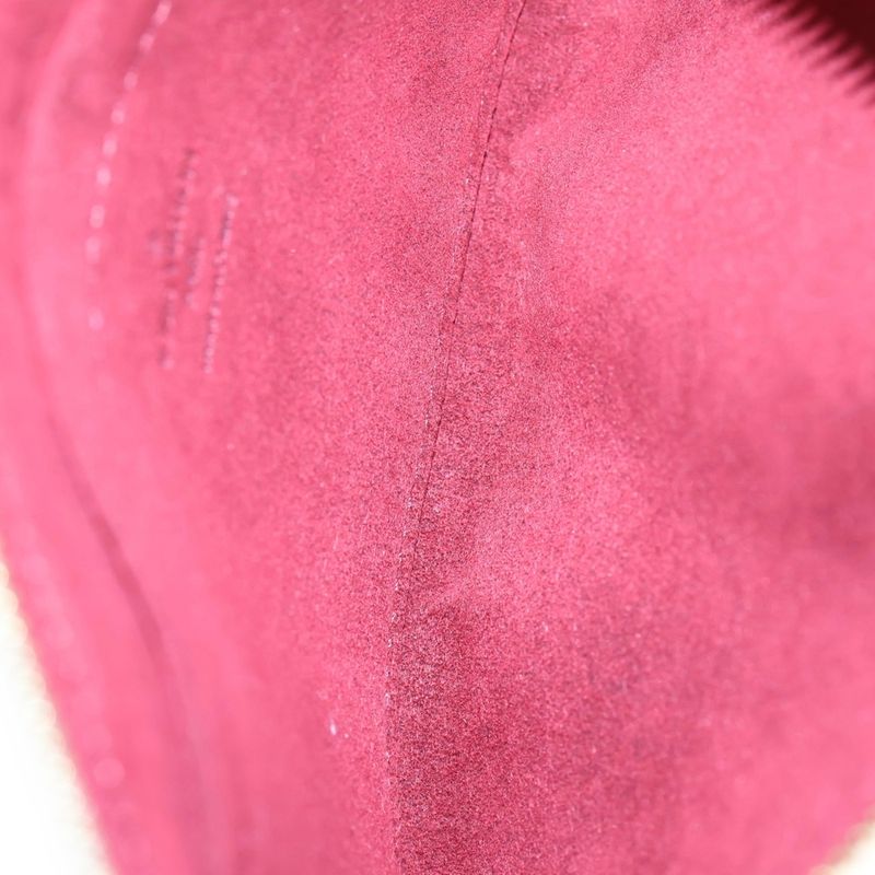 Chanel Pochette Mila MM Monogram Multicolor PVC Leather Accessory Pouch Handbag