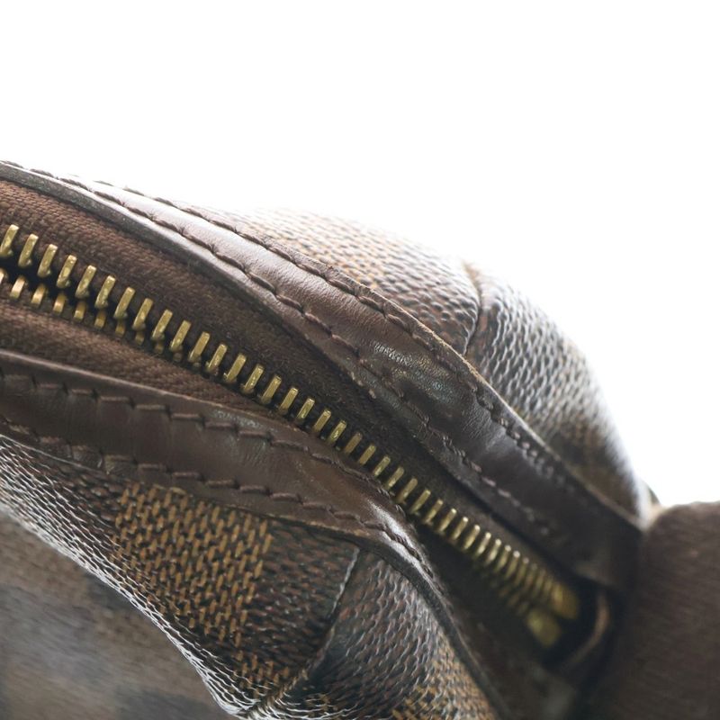 Louis Vuitton Damier Trotter Bobourg Shoulder Bag Brown PVC N41135 Gold Hardware