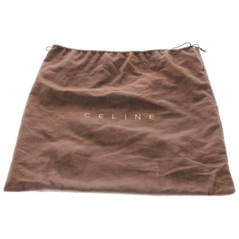 Celine Boogie Bag Studded Handbag Black Suede Silver Hardware