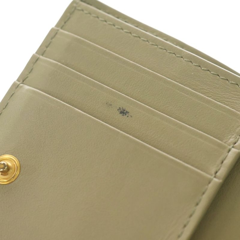 Bottega Veneta Maxi Intrecciato Cassette Compact Wallet Fold Wallet Coin Case