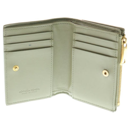 Bottega Veneta Maxi Intrecciato Cassette Compact Wallet Fold Wallet Coin Case