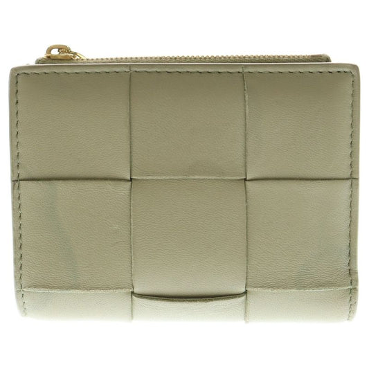 Bottega Veneta Maxi Intrecciato Cassette Compact Wallet Fold Wallet Coin Case