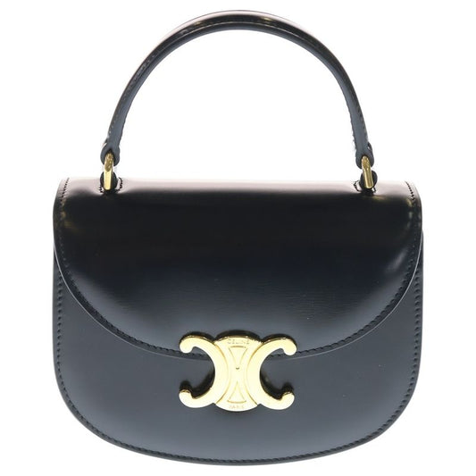 Celine Mini Bouzas Cles A Triomphe 2WAY Bag Mini Handbag Shoulder Bag Black