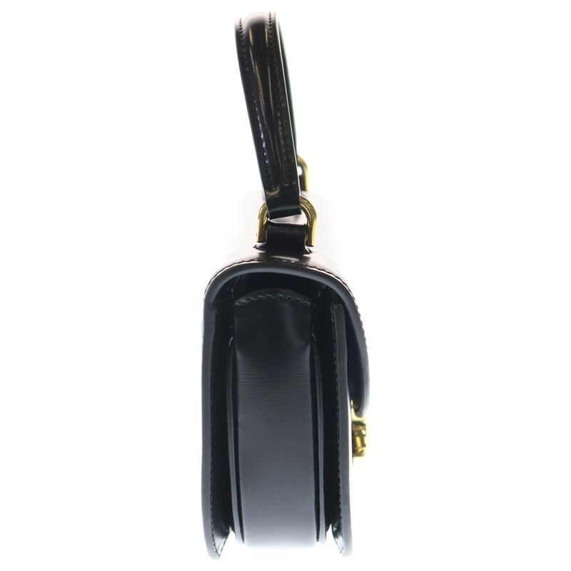 Celine Mini Bouzas Cles A Triomphe 2WAY Bag Mini Handbag Shoulder Bag Black