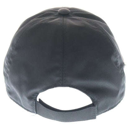 Prada Triangle Logo Cap Hat Black Nylon M 1hc274