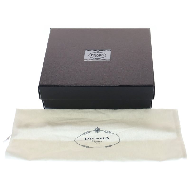 Prada Triangle Logo Cap Hat Black Nylon M 1hc274