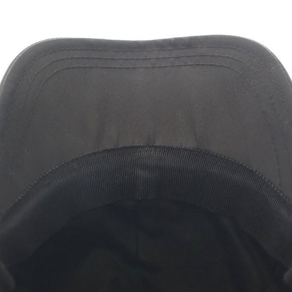 Prada Triangle Logo Cap Hat Black Nylon M 1hc274