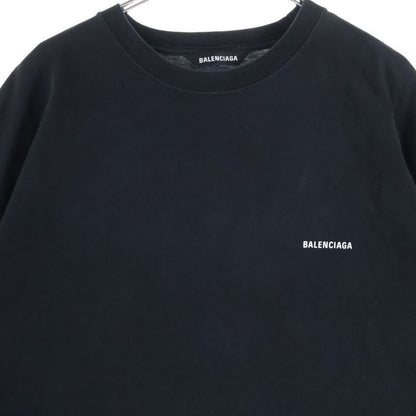 Balenciaga Front Logo Print Short-sleeved T-shirt Cut And Sewn 613968-tyk28
