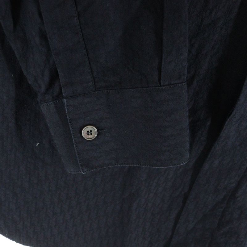 DIOR Long Sleeve Long Sleeve Shirt With Obscure Pattern Black 013c502a4743