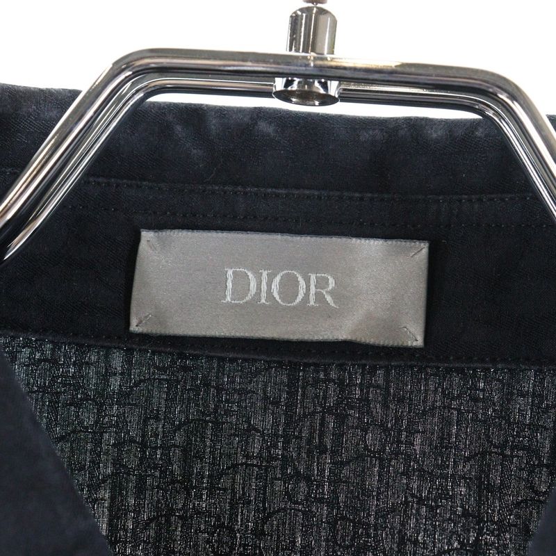 DIOR Long Sleeve Long Sleeve Shirt With Obscure Pattern Black 013c502a4743