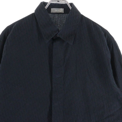 DIOR Long Sleeve Long Sleeve Shirt With Obscure Pattern Black 013c502a4743