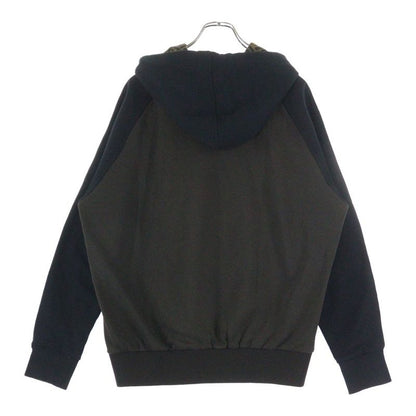 Fendi Zucca Pattern Line Raglan Sleeve Pullover Sweatshirt Hoodie Black Brown