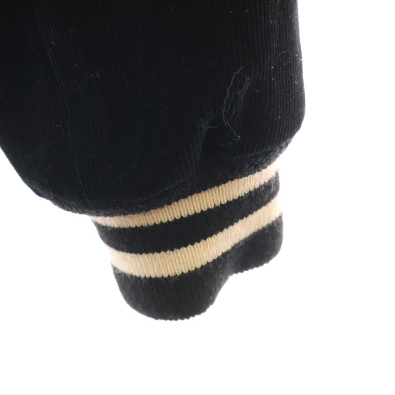 Celine 19AW Teddy Jacket Studded Jacket With Satin Trim Black 2v191824d