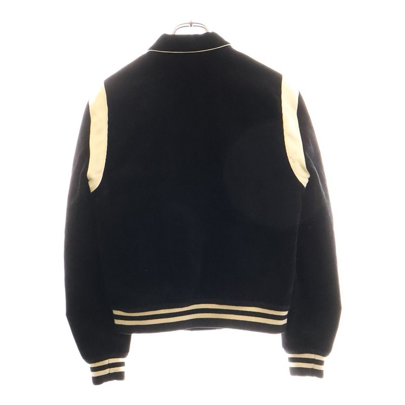 Celine 19AW Teddy Jacket Studded Jacket With Satin Trim Black 2v191824d