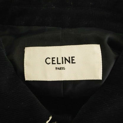 Celine 19AW Teddy Jacket Studded Jacket With Satin Trim Black 2v191824d