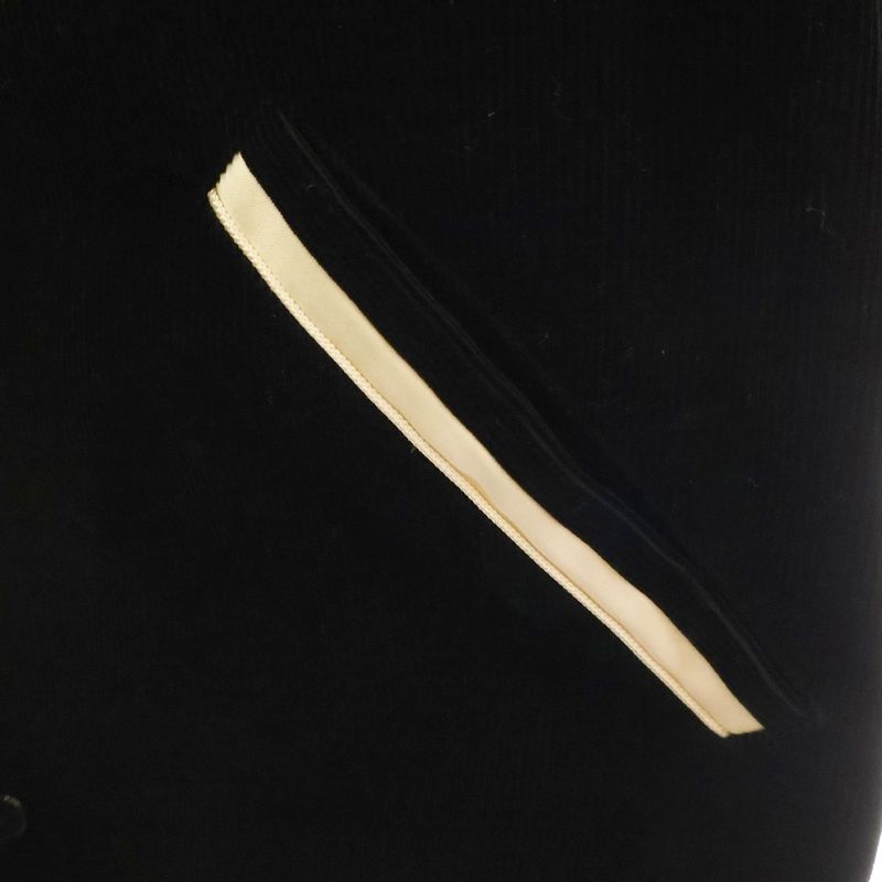 Celine 19AW Teddy Jacket Studded Jacket With Satin Trim Black 2v191824d