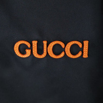 Gucci Logo Embroidered Nylon Twill Jacket Blouson Black 804964