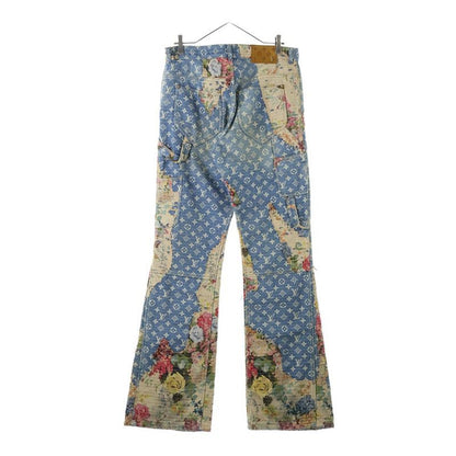 Louis Vuitton 22AW Destroy Carpenter Bell Bottom Denim Pants Jeans Rm222 JF0