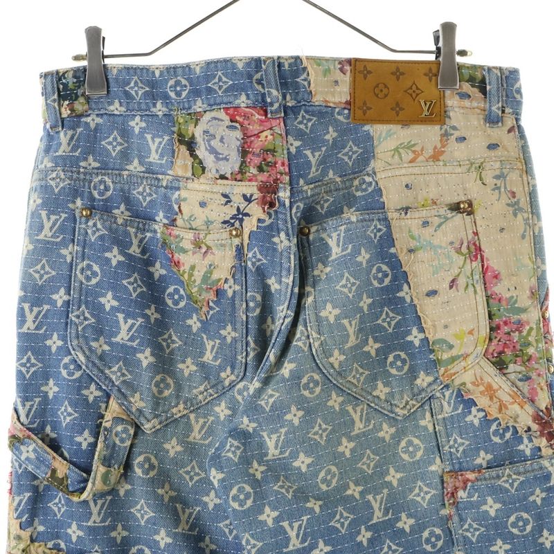 Louis Vuitton 22AW Destroy Carpenter Bell Bottom Denim Pants Jeans Rm222 JF0