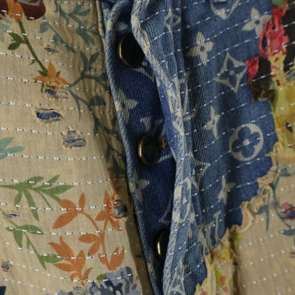 Louis Vuitton 22AW Destroy Carpenter Bell Bottom Denim Pants Jeans Rm222 JF0