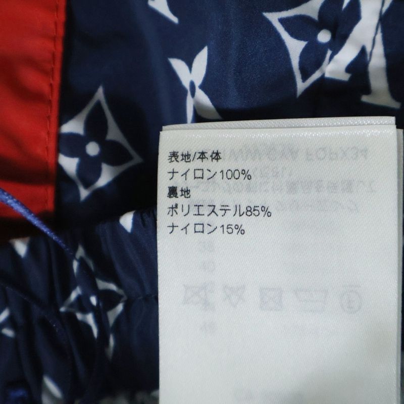 Louis Vuitton 24SS Monogram All-over Nylon Track Jogger Pants Navy Red Rw241ww