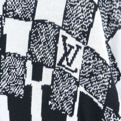 Louis Vuitton 23SS Paris Collage Jacquard Pullover Hoodie Black White Rm231 TB7