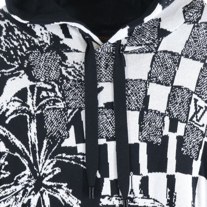 Louis Vuitton 23SS Paris Collage Jacquard Pullover Hoodie Black White Rm231 TB7