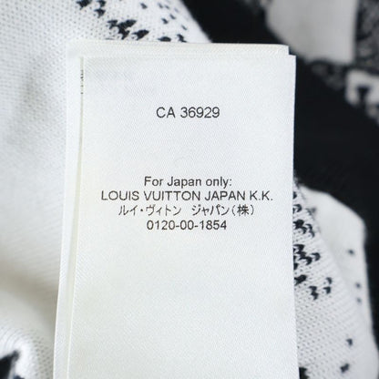 Louis Vuitton 23SS Paris Collage Jacquard Pullover Hoodie Black White Rm231 TB7